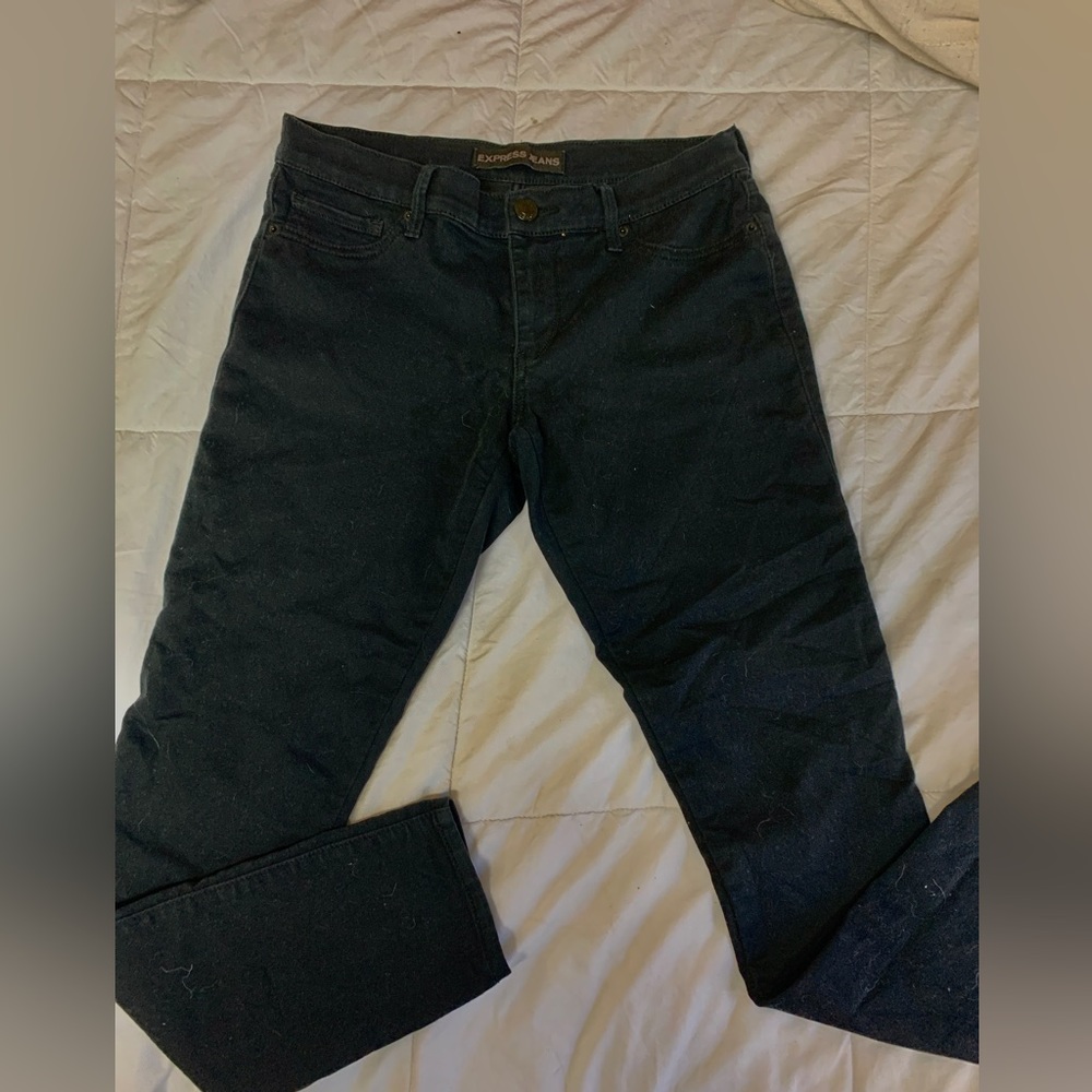 Express women’s black skinny jeans